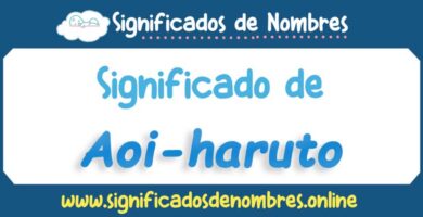 Significado de Aoi Haruto