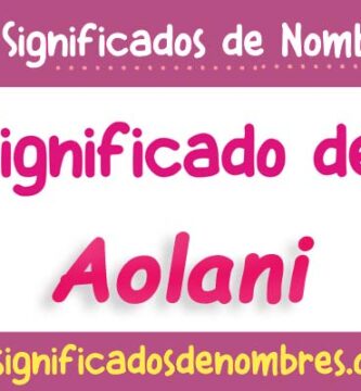 Significado de Aolani