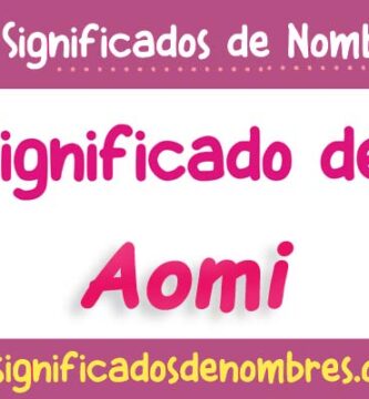 Significado de Aomi