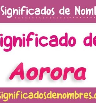 Significado de Aorora