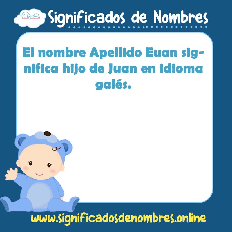 Significado y origen del nombre Apellido Euan