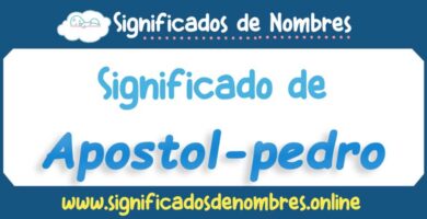 Significado de Apostol Pedro