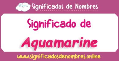 Significado de Aquamarine