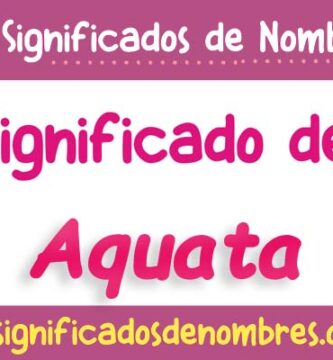 Significado de Aquata