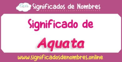 Significado de Aquata