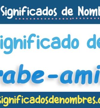 Significado de Arabe Amine