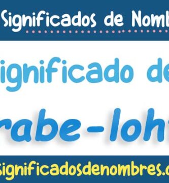 Significado de Arabe Lohtz