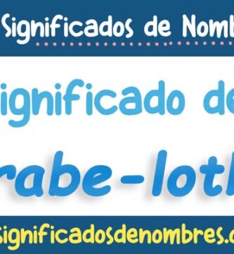 Significado de Arabe Lothz