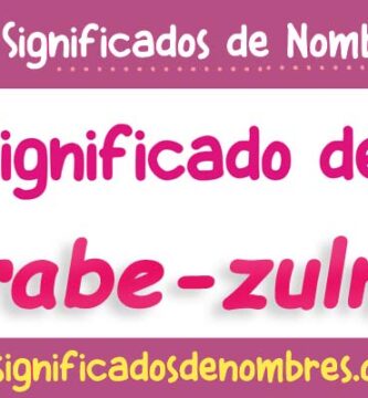 Significado de Arabe Zulma