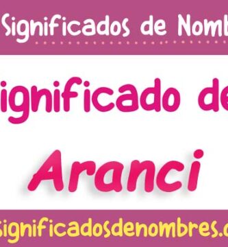 Significado de Aranci