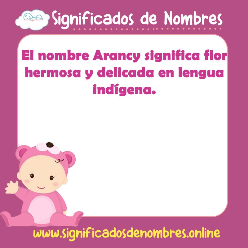 Significado y origen del nombre Arancy