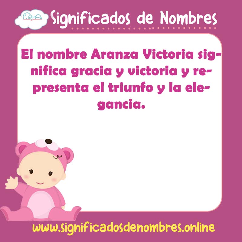 Significado y origen del nombre Aranza Victoria