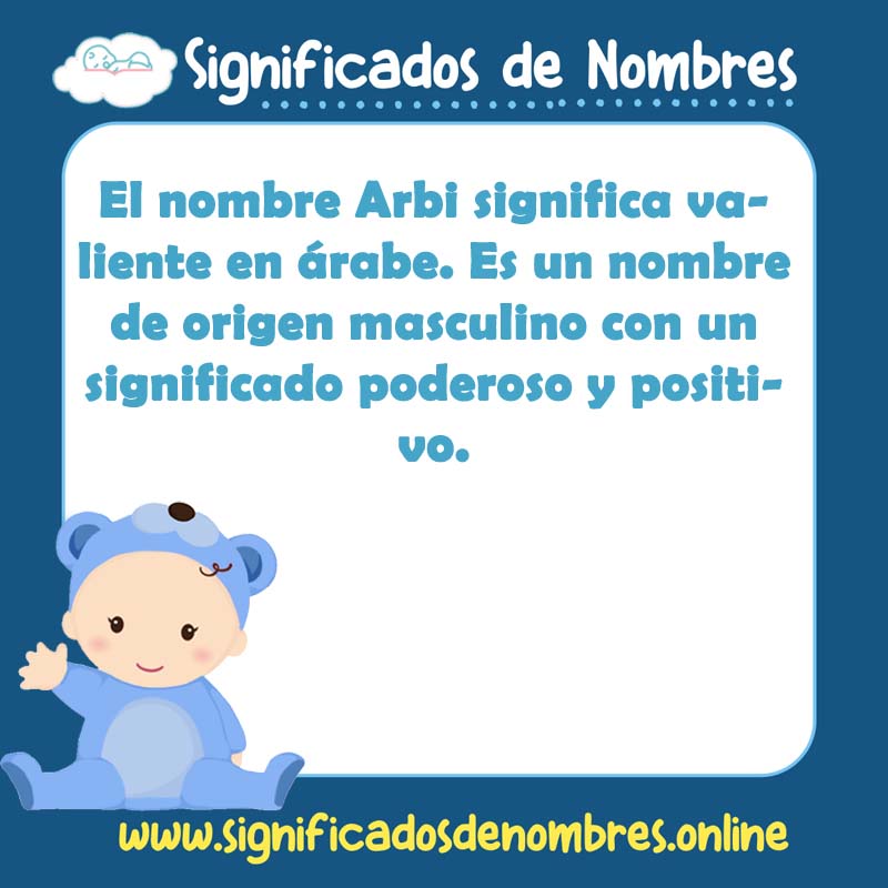 Significado y origen del nombre Arbi