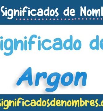 Significado de Argon