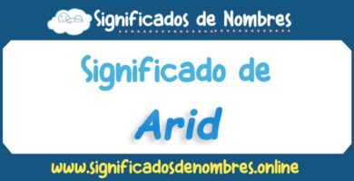 Significado de Arid