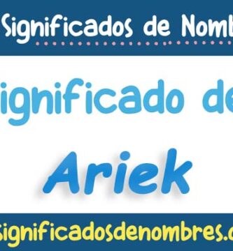Significado de Ariek