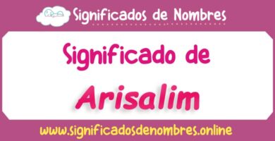 Significado de Arisalim