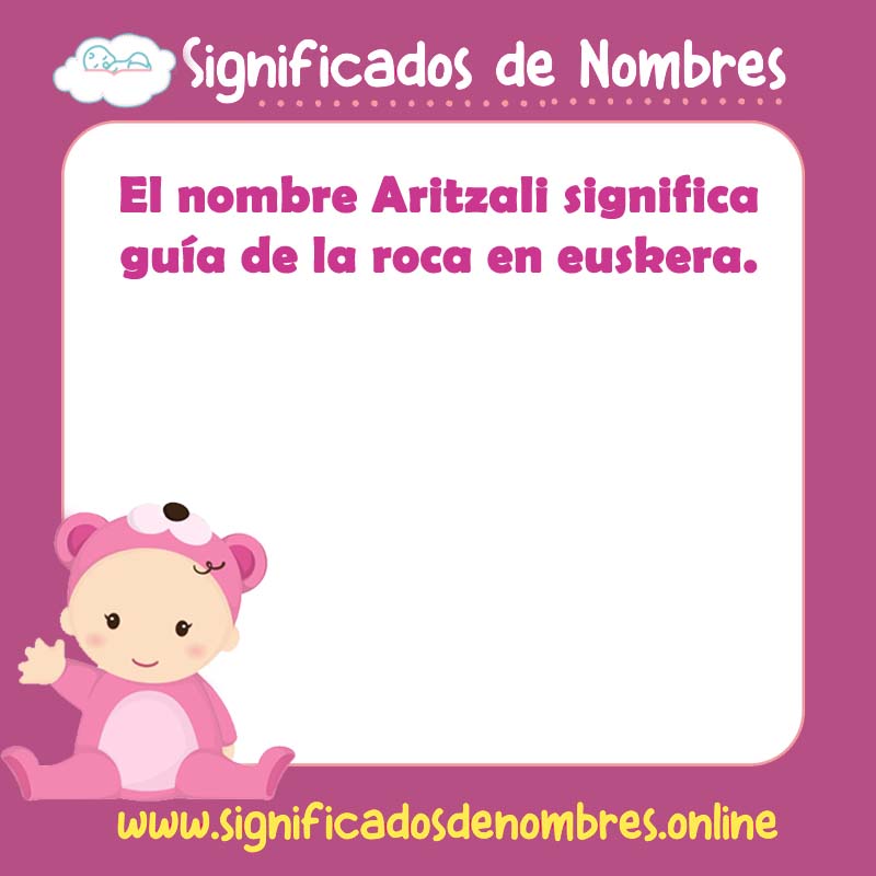 Significado y origen del nombre Aritzali