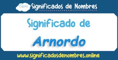 Significado de Arnordo