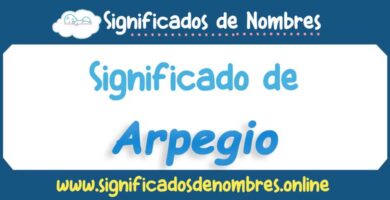 Significado de Arpegio