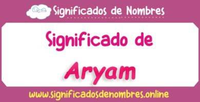 Significado de Aryam