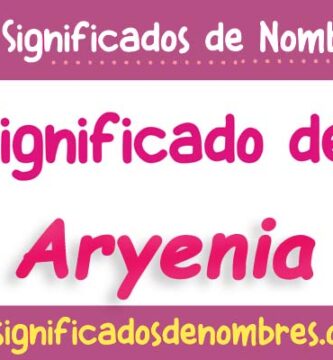 Significado de Aryenia