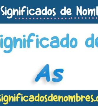 Significado de As