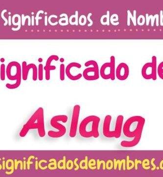 Significado de Aslaug
