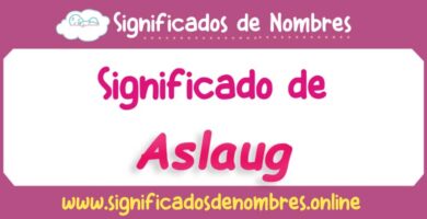 Significado de Aslaug