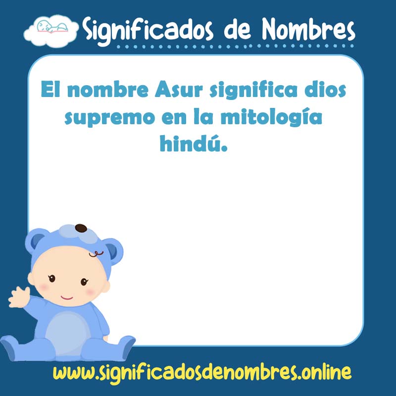 Significado y origen del nombre Asur