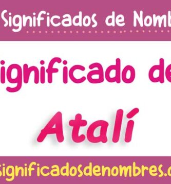 Significado de Atalí