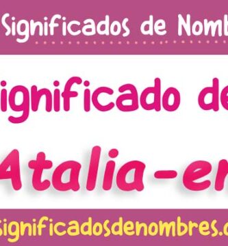 Significado de Atalia En