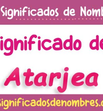 Significado de Atarjea