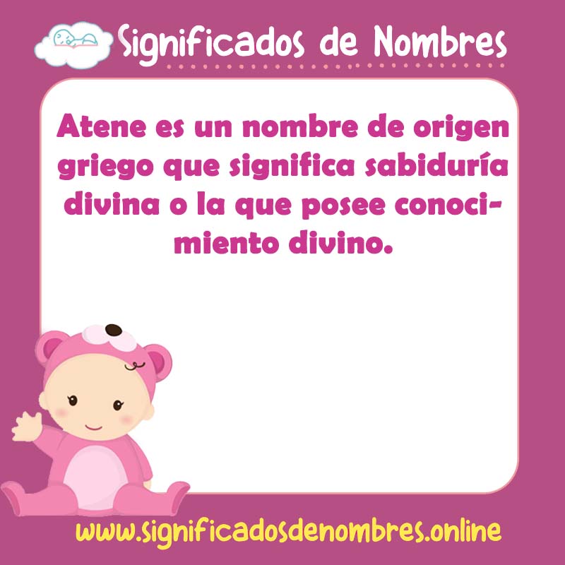 Significado y origen del nombre Atene