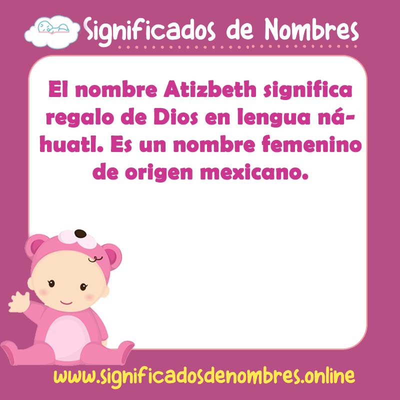Significado y origen del nombre Atizbeth