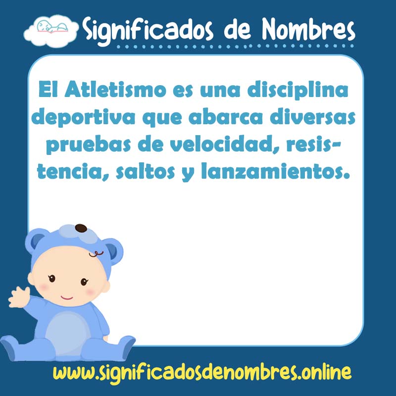Significado y origen del nombre Atletismo