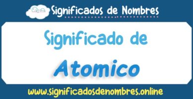 Significado de Atomico