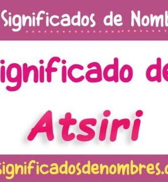 Significado de Atsiri
