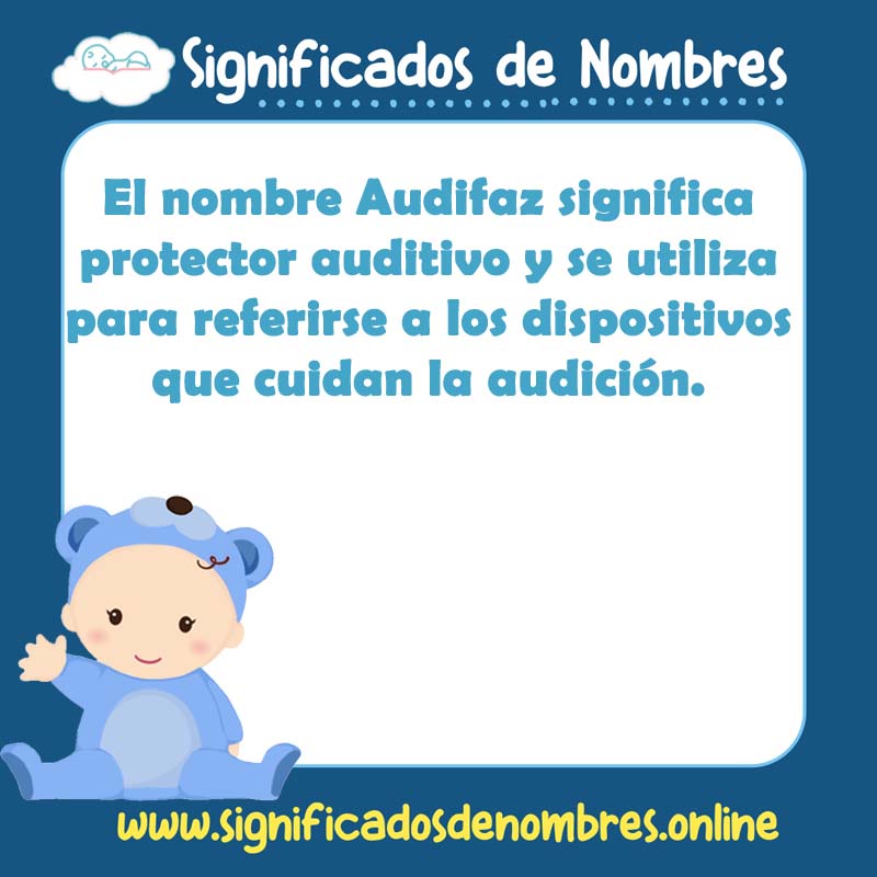 Significado y origen del nombre Audifaz