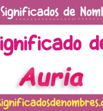 Significado de Auria