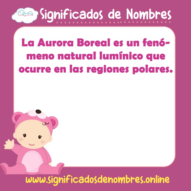 Significado y origen del nombre Aurora Boreal