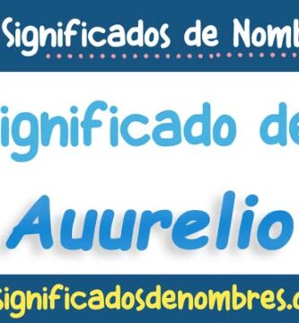Significado de Auurelio