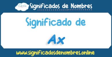 Significado de Ax