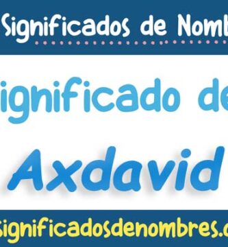 Significado de Axdavid