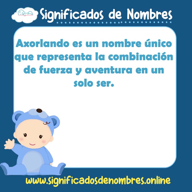 Significado y origen del nombre Axorlando