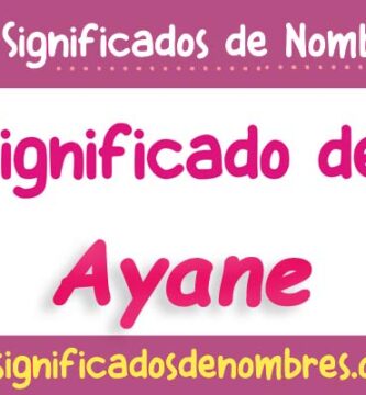 Significado de Ayane