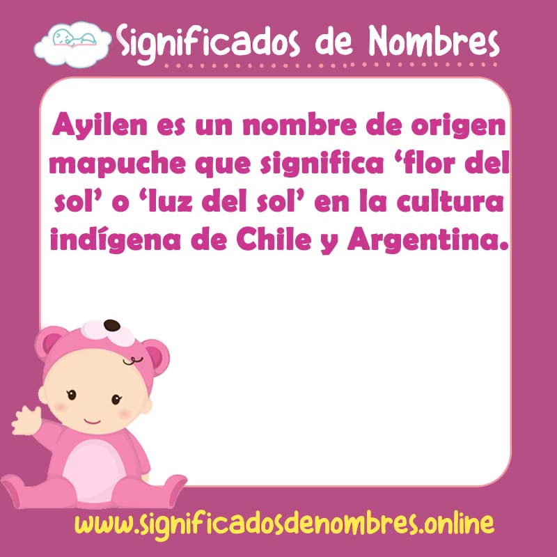 Significado y origen del nombre Ayilen
